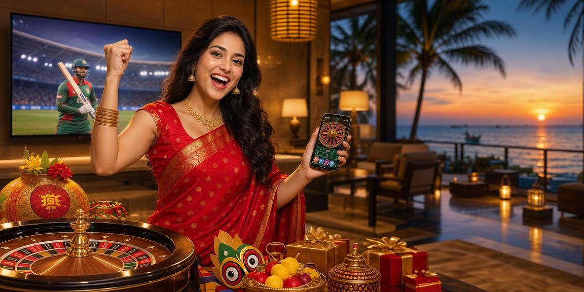 সেন্ট মার্টিনের রুলেট টেবিল ও পহেলা বৈশাখ উদযাপনের দৃশ্য
